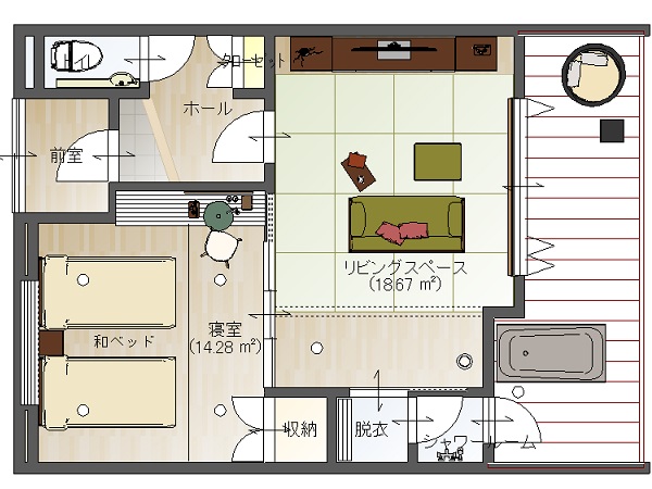 間取り図（風の部屋）