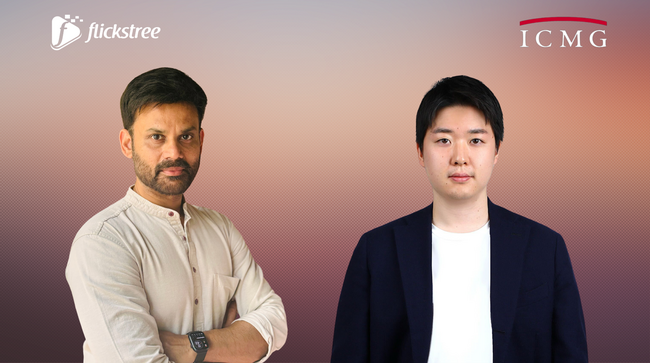 左：Flickstree Co-Founder, CEO Saurabh Singh 右：ICMG Group, Group COO舩橋元