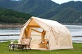 Makuakeで3,200万円超の反響。395人が購入し、「Good Project Mark」を受賞した「coody エアテント Yustona」が一般販売開始