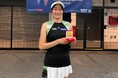 21歳テニス界期待のレフティー松田鈴子が国際プロ大会で単複優勝の快挙