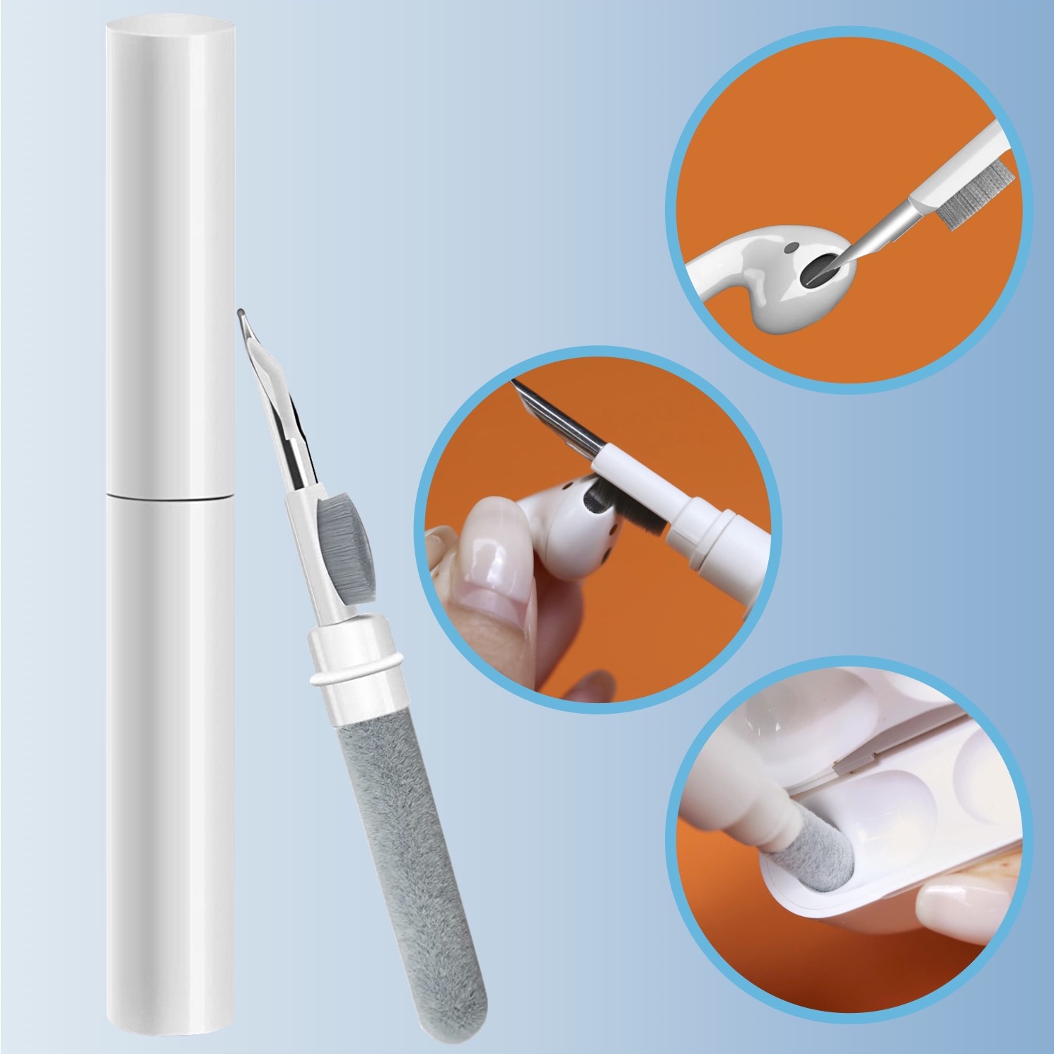 まだ綿棒 まだ爪楊枝 ありそうでなかった 3in1のイヤホン専用クリーナー 株式会社ハイハイのプレスリリース