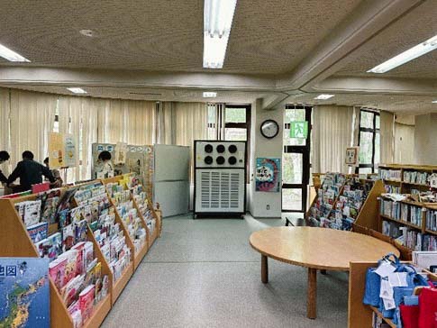 図書館に設置後の状況