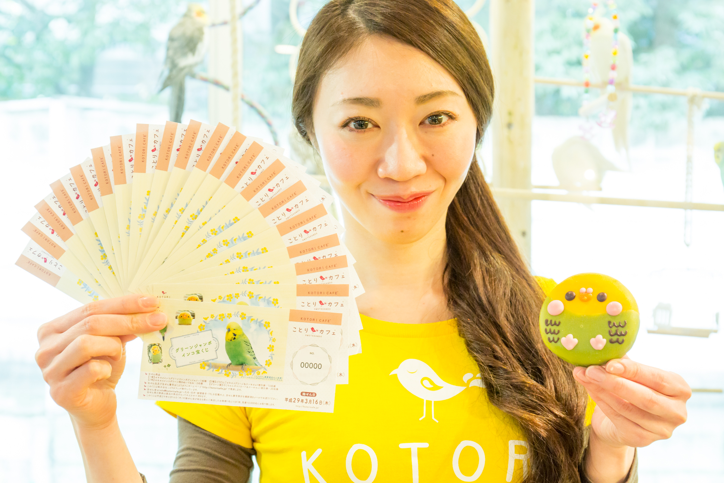 2月22日は猫の日？いいえ、鳥の日です！ことりカフェで「グリーン 