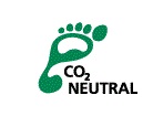 CO2ニュートラル認定を訴求する「フットプリント（足跡）ロゴ」