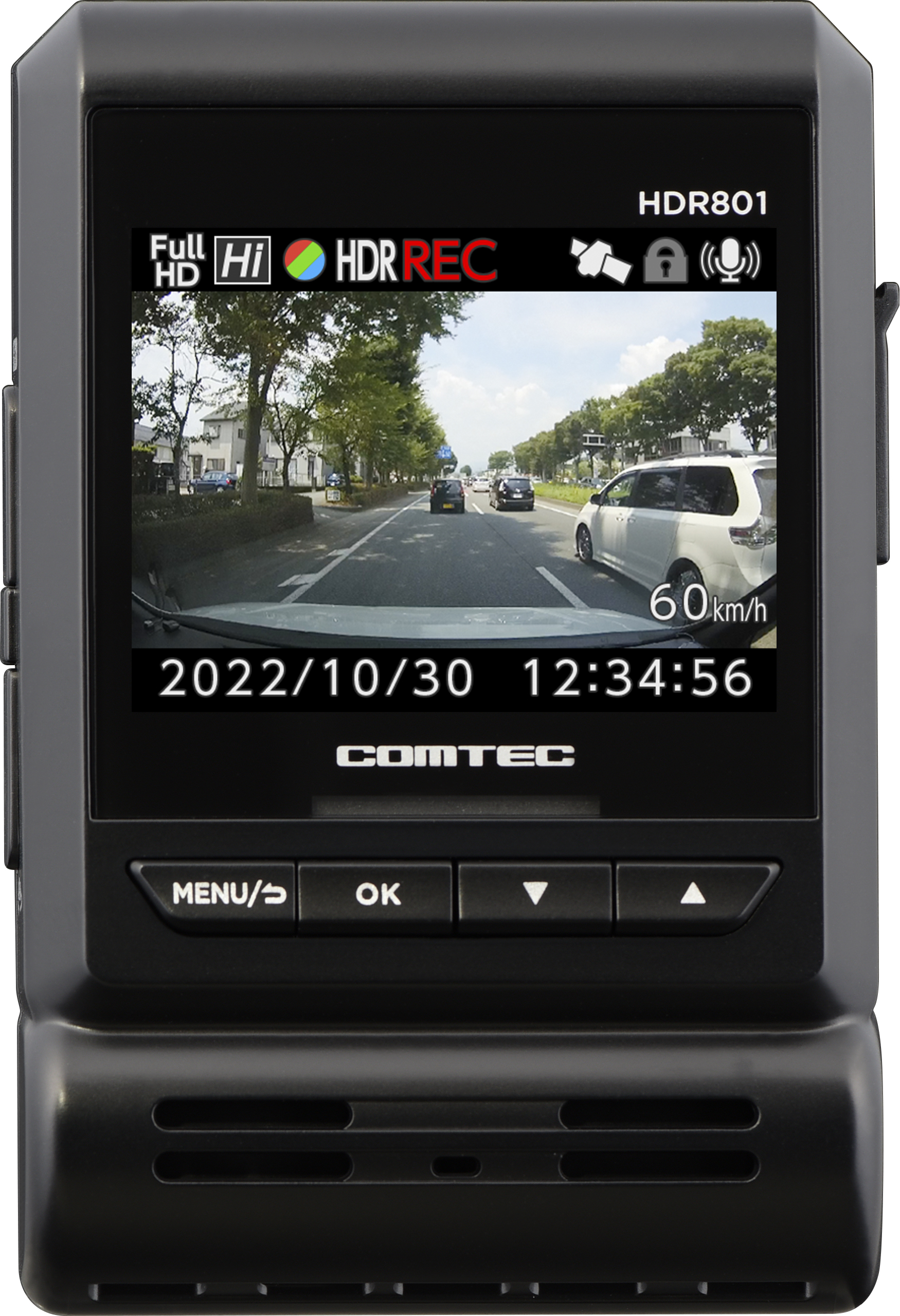 新映像補正機能「Recolize™」搭載 ハイエンド ２カメラドライブレコーダー「HDR801」発売｜株式会社コムテックのプレスリリース