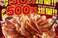 餃子50%増量!タレ500%増量!大阪王将公式通販で人気のセットが、今だけ!大増量&特別価格に!