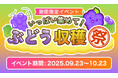 「スイカゲーム エクササイズ版」で、“ぶどう収穫イベント”を開催!上位者には「高級ぶどう」をプレゼント