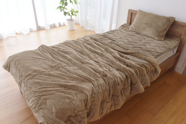 1枚で掛け布団兼毛布に。綿入り毛布も好評発売中