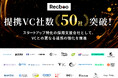 【Recboo】国内の主要VCとの提携社数50社を突破！スタートアップの中途採用支援体制を確立。