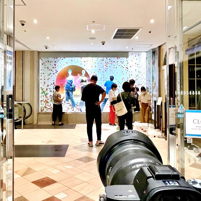 ルミネ新宿店ショーウィンドウの施工