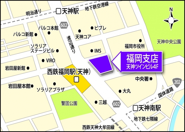 福岡オフィス_地図