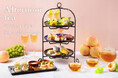 名古屋「The Living Room with SKY BAR」　【桃×シャインマスカット】のアフタヌーンティー