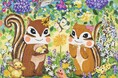 【春満載！】「りすを描く作家」藤岡ちさの版画展『リリーとナッツ、ひよこちゃん』が、3月18日（水）より横浜タカシマヤで開催