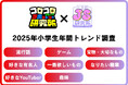 【小学館 JS研究所・コロコロコミック研究所 共同調査】2025年小学生年間トレンド発表！下半期流行語、女子「イタリアンブレインロット」「やばい」、男子「ナルトダンス」が1位に。