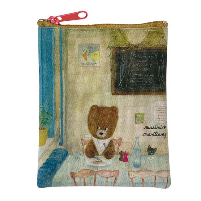 マリーニ＊モンティーニ　ミニフラットポーチ「窓際の席」