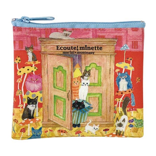 エクートミネット ミニフラットポーチ「ドア」