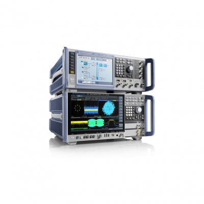 R&S SMW200Aベクトル信号発生器とR&S FSWシグナル・スペクトラム・アナライザ。