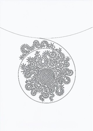 《over border》（8点組） 紙にペン（ロットリング） 29.6×21cm