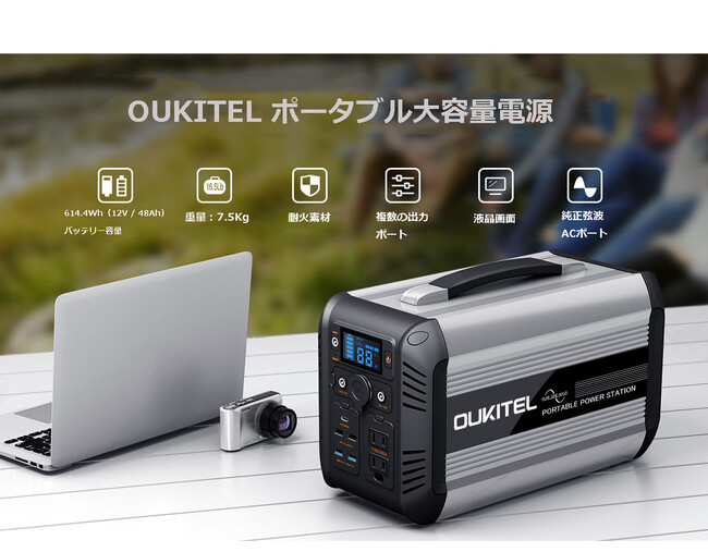 ポータブル電源「OUKITEL P2001とCN505」は、現在Amazonで「期間限定