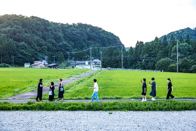 観音下 (かながそ)町の田園風景