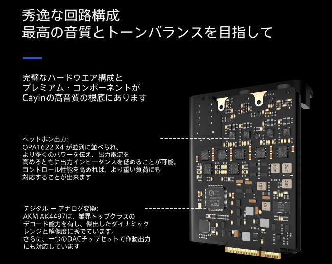 Cayin N6ii/A01・オーディオマザーボード交換式デジタルオーディオ