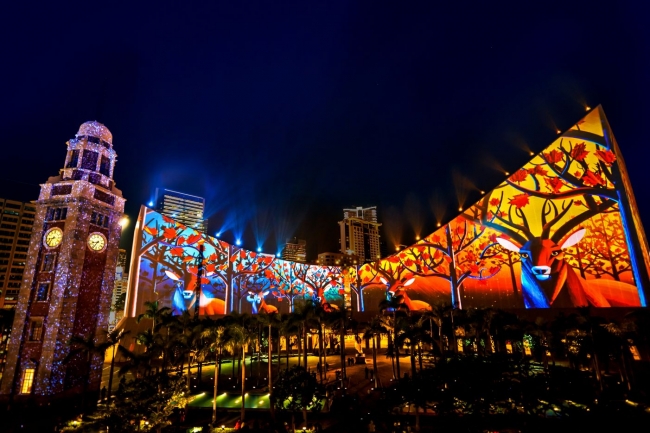 香港パルス３Dライトショー　イメージ