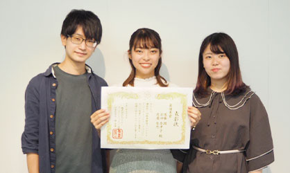 左から九州大学の後藤 潤さん・渡邊雪乃さん・吉田 奈津子さん