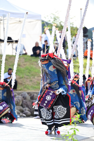 ▲ 仰山流笹崎鹿踊（岩手県大船渡市）-三陸芸能大発見サミット2023より-