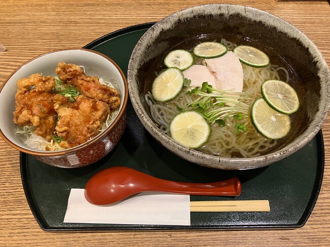 宮崎料理万作 へべすラーメン御前