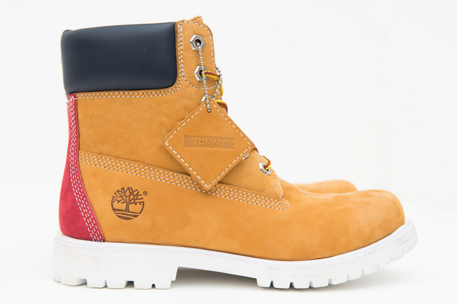 Tommy Hilfiger × Timberland イエローブーツ-