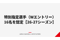 【ハンドボール】2026-27 リーグＨの特別指定選手（Wエントリー）男子5名・女子11名の計16名を認定