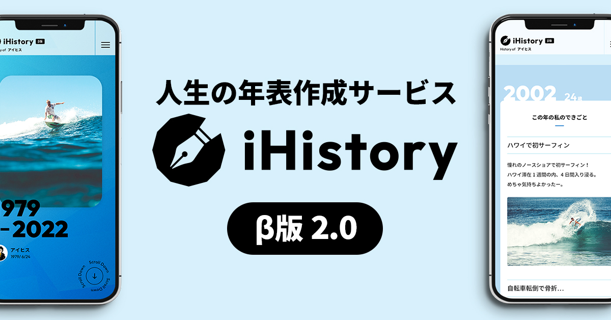 年表作成サービス Ihistory 共同編集機能を追加 B版ver 2 0へバージョンアップのお知らせ 株式会社ihistoryのプレスリリース