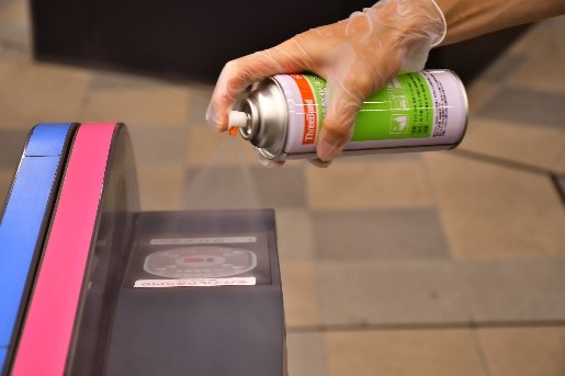 抗ウイルス・抗菌加工を「全車両内」に続き、「駅構内」にも実施