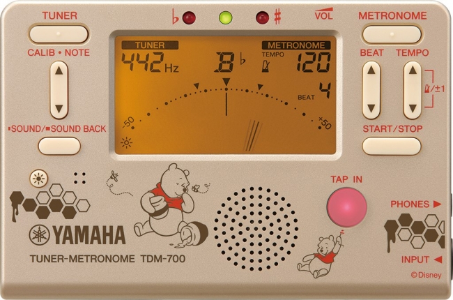 ©Disney ヤマハ チューナーメトロノーム『TDM-700DPO3』ウィニー・ザ・プー 価格：4,500円（税抜）