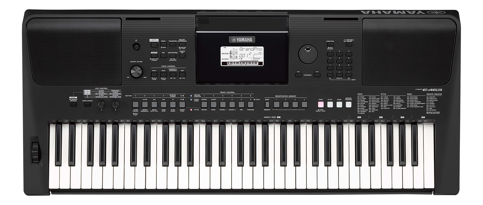 遊び心と創造性を刺激するエンターテインメント・キーボード　ヤマハ 電子キーボード ポータトーン『PSR-E463』