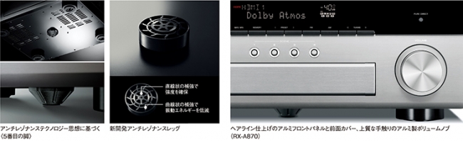 Dolby Atmos®、DTS:X™、HDR/4K映像対応。デュアル7.1chネットワークAV 