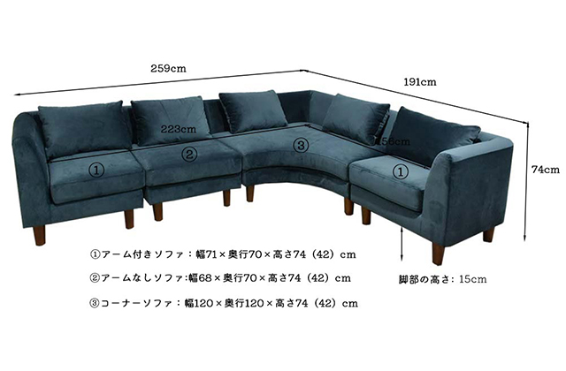 北堀江の家具屋 高級ソファ 約20万相当→29800円 超美