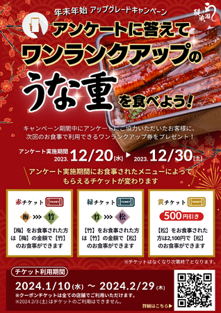 年末年始アップグレードキャンペーン 年末年始アップグレードキャンペーン