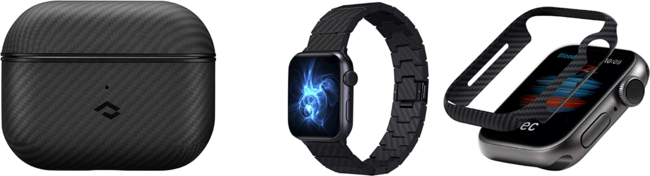 ● MagEZ Case For AirPods ● Carbon Fiber WatchBand AirCase For Apple Watch ● MagEZ Case For AirPods ● Carbon Fiber WatchBand AirCase For Apple Watch