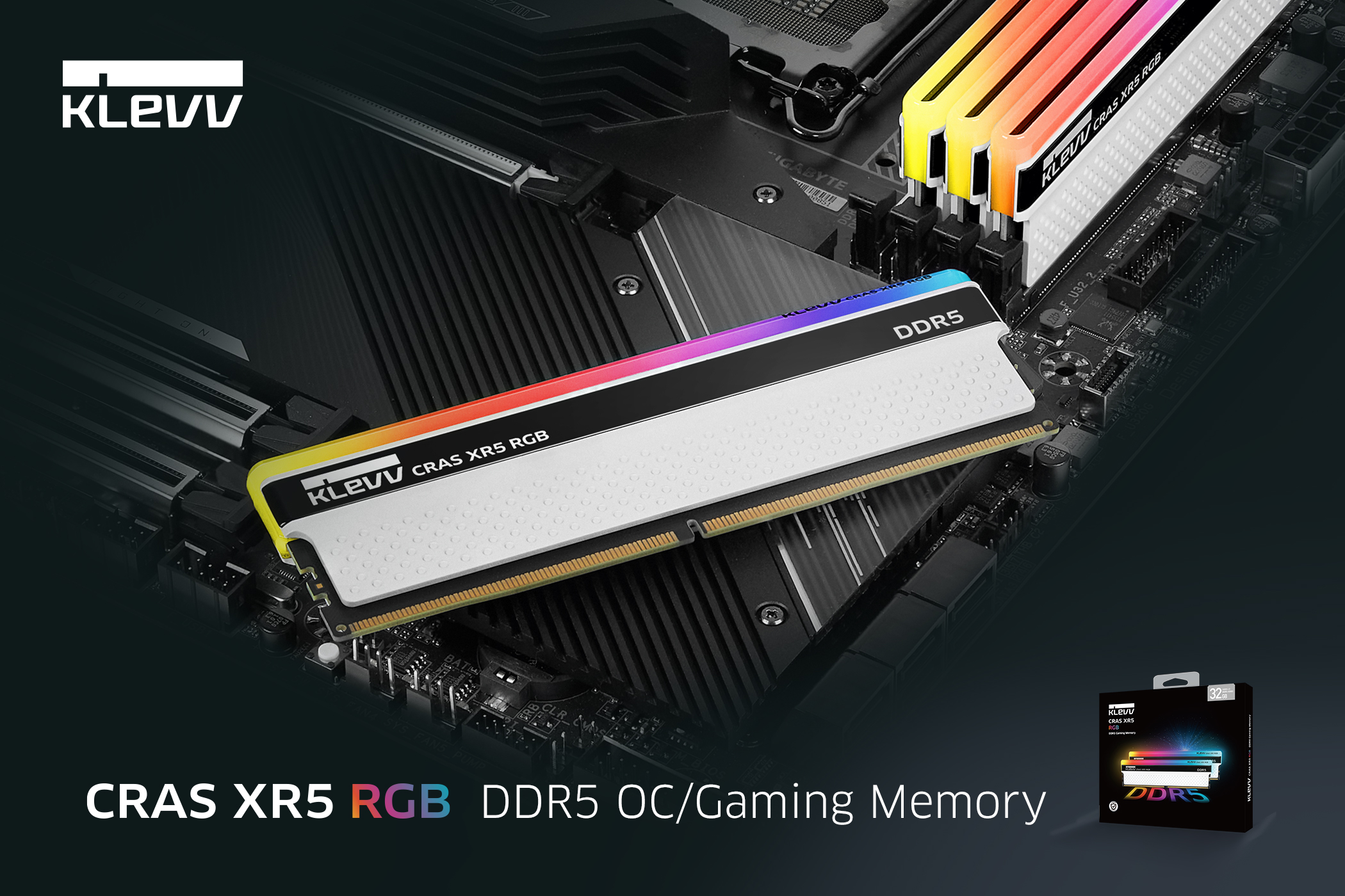 メモリブランドのKLEVVに「CRAS XR5 RGB DDR5 ゲーミングメモリ」が新