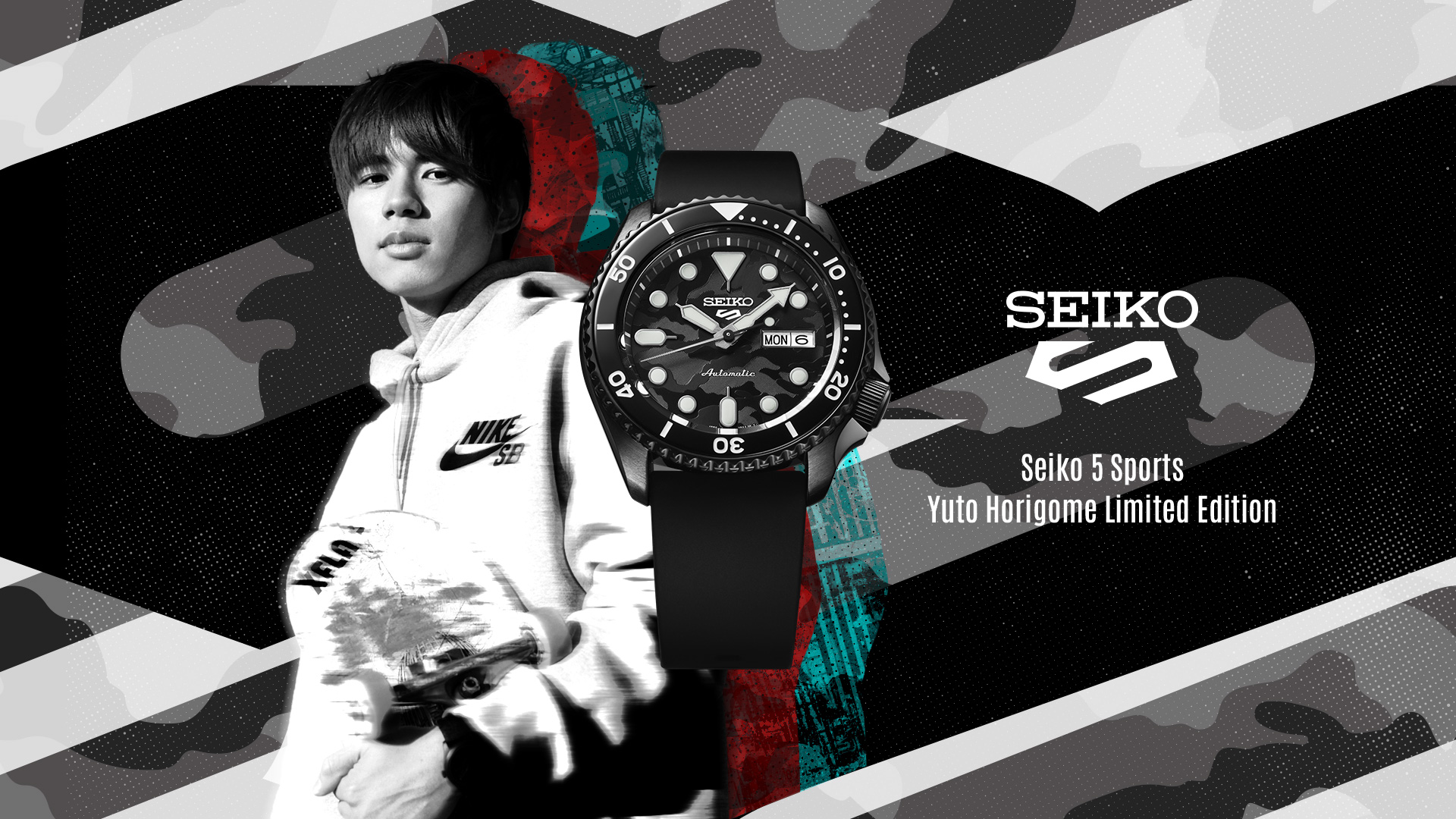 セイコー 5スポーツ 堀米雄斗 コラボレーション限定モデル SBSA161 - 腕時計(アナログ)