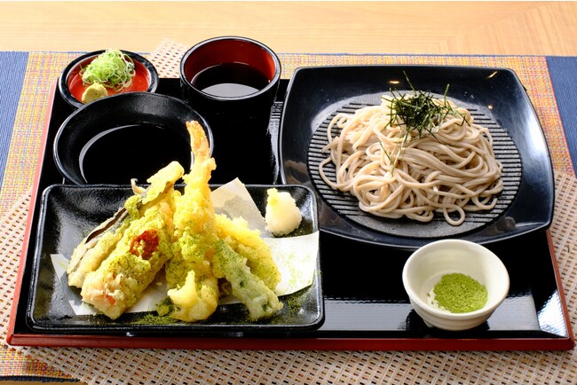 煎茶香る天ざるそば・うどん