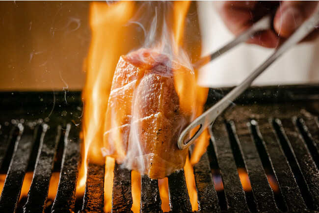 高火力で一気に焼く