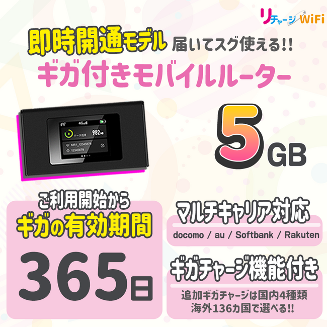 リチャージWifi 残り94gb 期限2025/5/18 ルーター・ネットワーク機器 