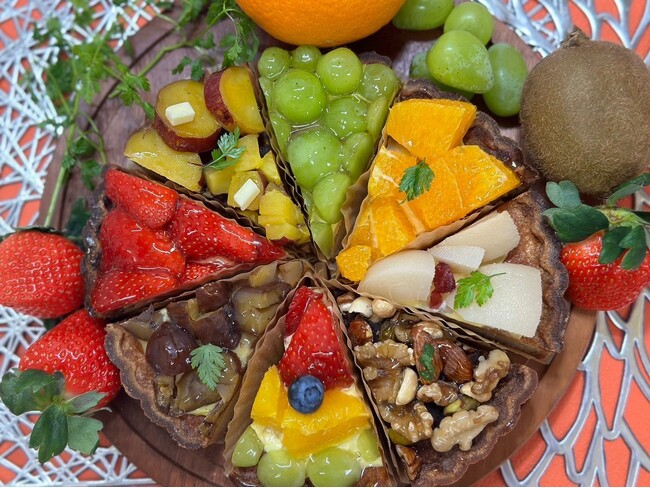 販売タルト並び