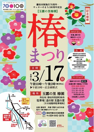 玉露の里椿園で椿まつりを５年ぶりに開催します