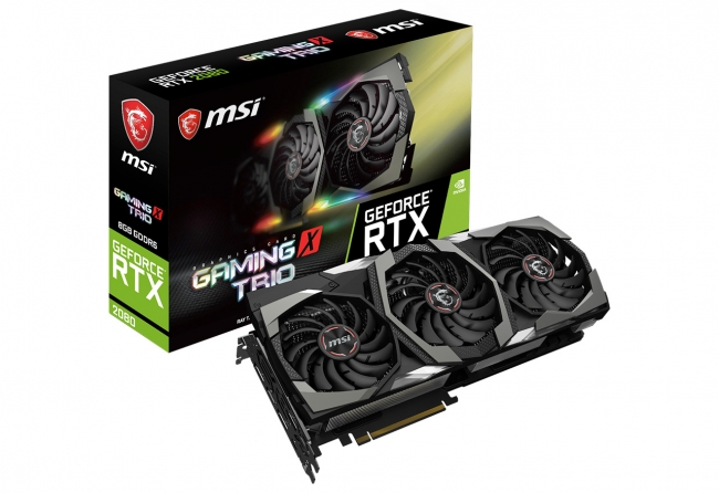 ▲MSI GeForce RTX 2080 GAMING X TRIO