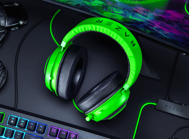 ▲キャンペーン賞品「Razer Kraken Green」