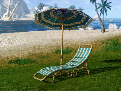 ▲イベント限定家具「太陽に横たわるビーチパラソル」