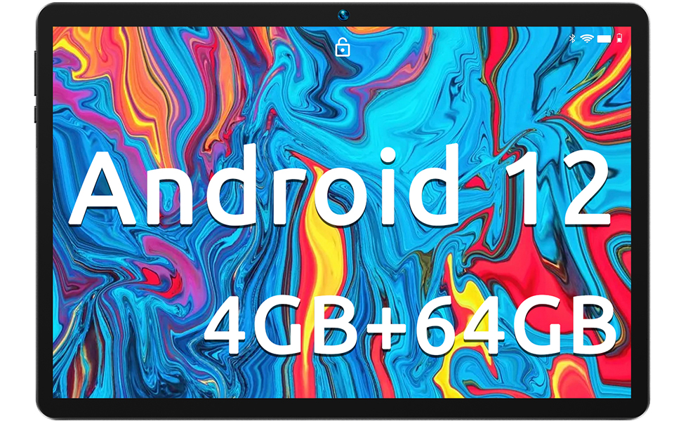 期間限定セール】Amazon Android 12 WI-FI 6 搭載、4GB+64GBタブレット 